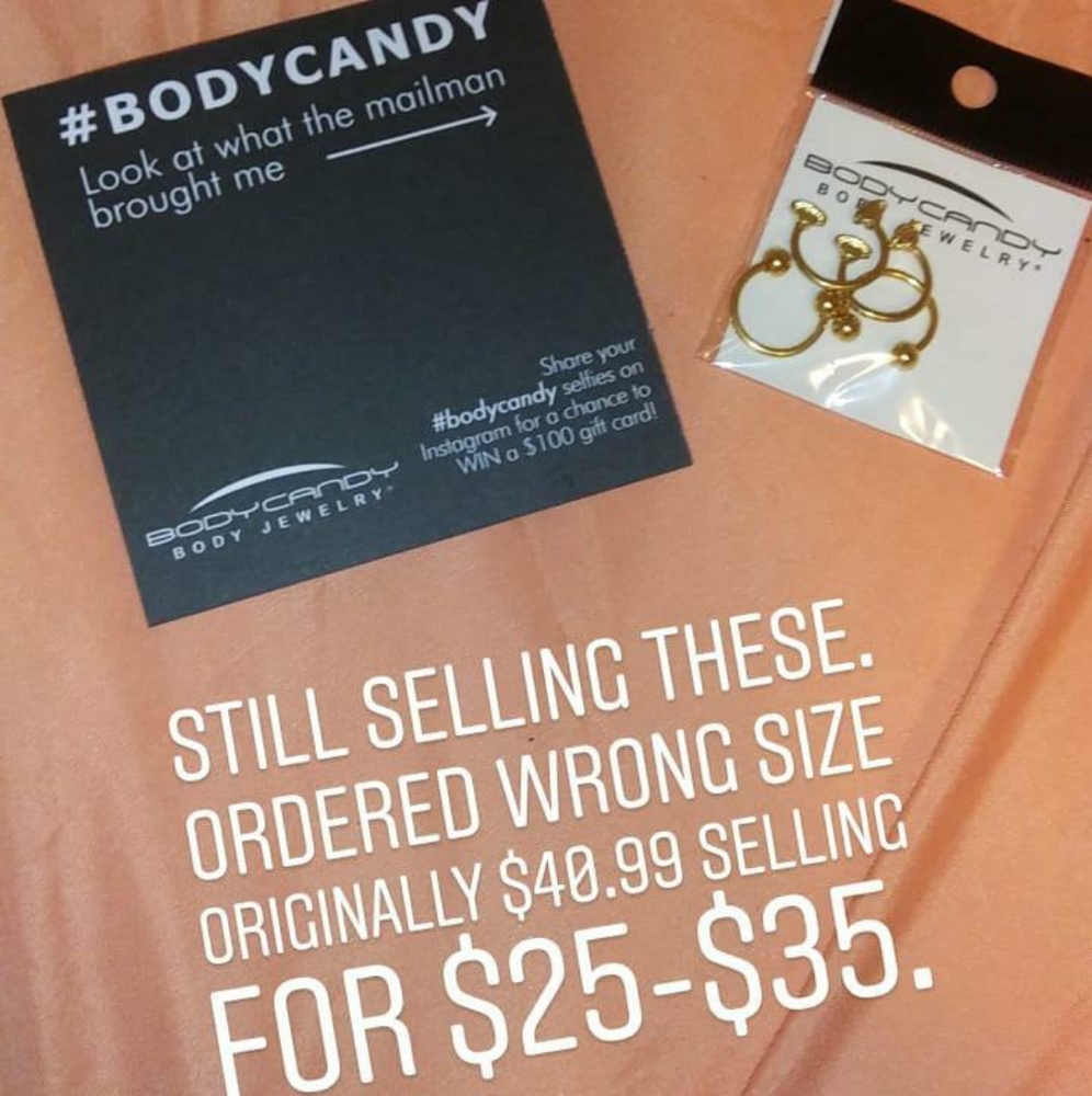Brand New Body Candy Piercings